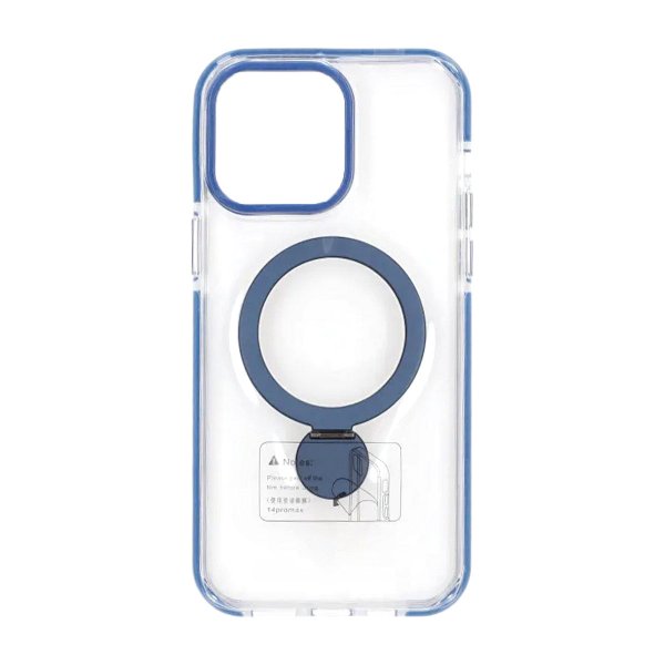 iPhone 15 Pro Max Skal Ringstativ MagSafe Blå