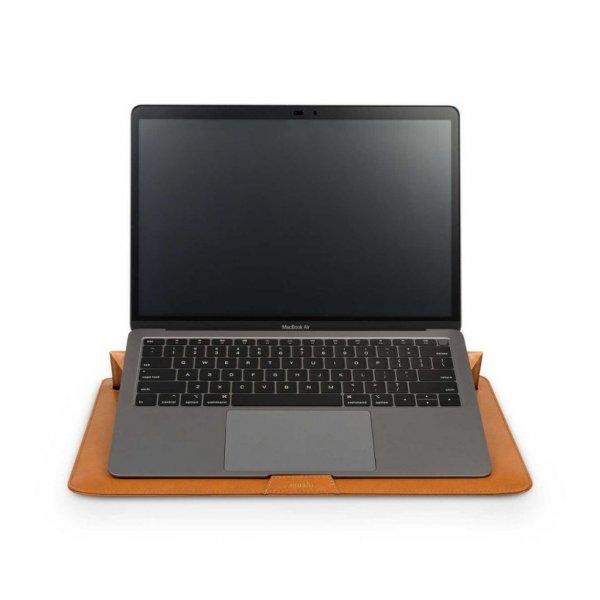 Moshi Muse 3-in-1 Slim Laptop Sleeve 13" Caramel Brown