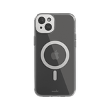 Moshi iPhone 15 Plus Skal iGlaze MagSafe Luna Silver