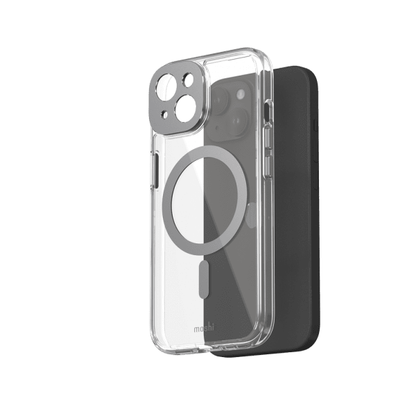 Moshi iPhone 15 Skal iGlaze MagSafe Meteorite Gray