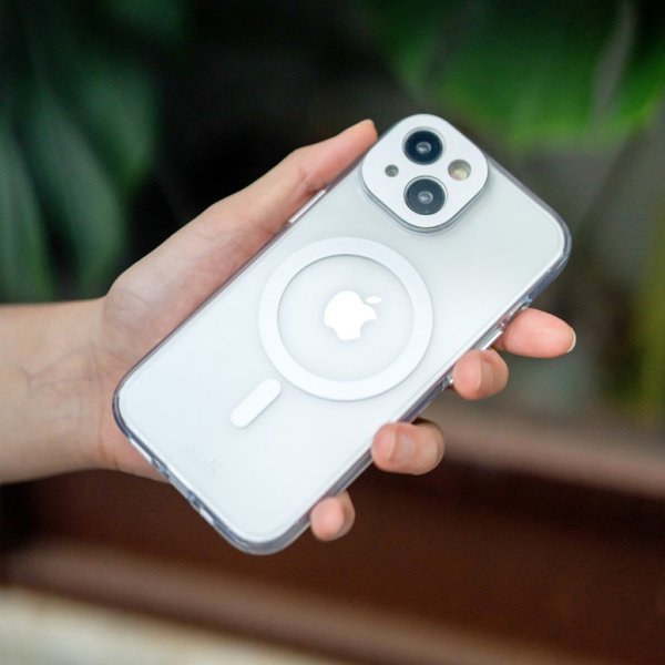 Moshi iPhone 15 Pro Skal iGlaze MagSafe Meteorite Gray