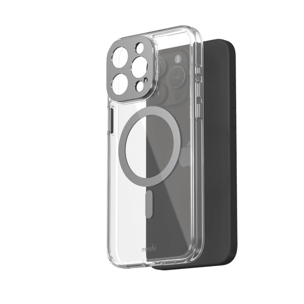 Moshi iPhone 15 Pro Max Skal iGlaze MagSafe Meteorite Gray