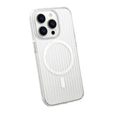 iPhone 15 Skal Korrugerad MagSafe Transparent