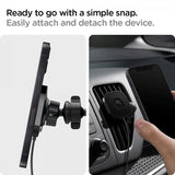 Spigen Bilhållare OneTap Magnetic Car Mount Air Vent Wireless Charging Svart