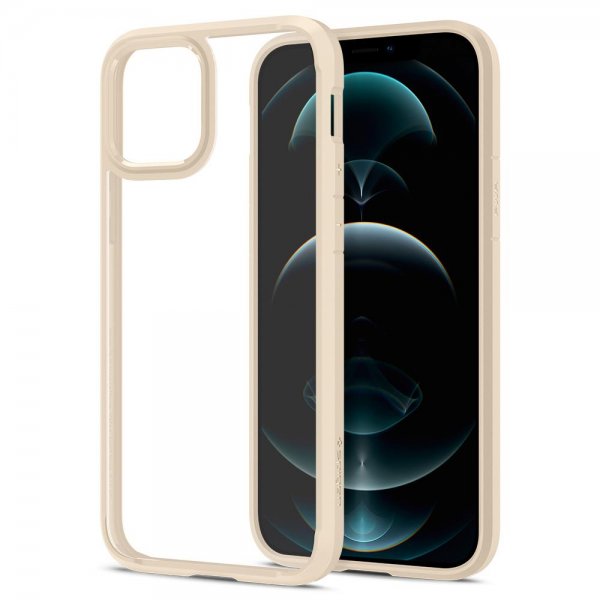 Spigen iPhone 12/iPhone 12 Pro Skal Ultra Hybrid Sand Beige