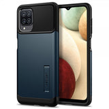 Spigen Samsung Galaxy A12 Skal Slim Armor Metal Slate