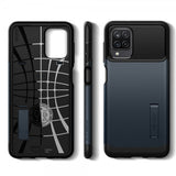 Spigen Samsung Galaxy A12 Skal Slim Armor Metal Slate