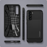 Spigen Samsung Galaxy S21 FE Skal Rugged Armor Matte Black