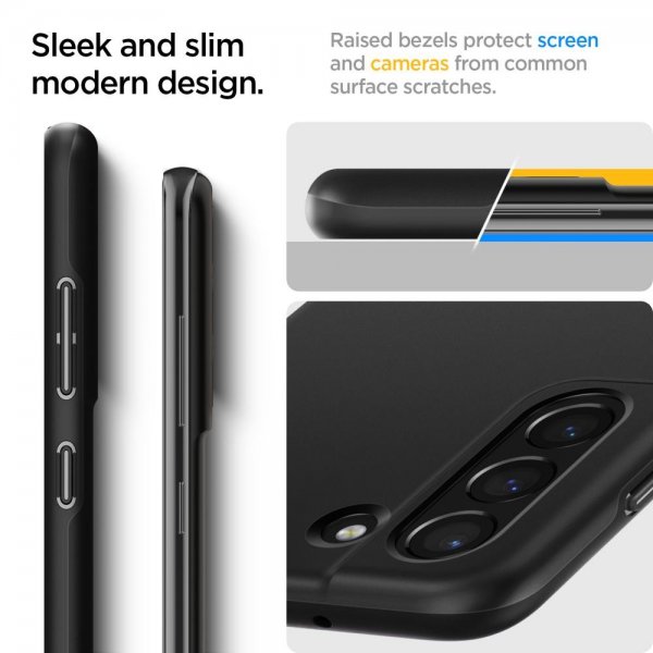 Spigen Samsung Galaxy S21 FE Skal Thin Fit Svart
