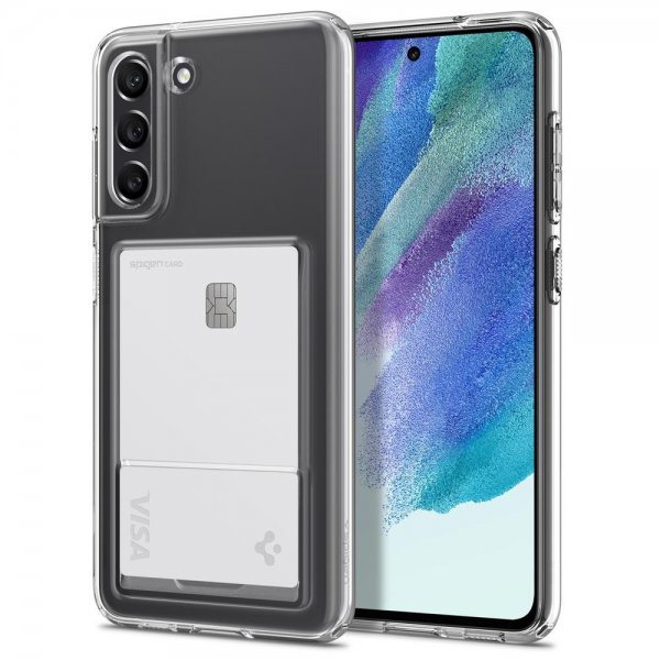Spigen Samsung Galaxy S21 FE Skal Crystal Slot Crystal Clear