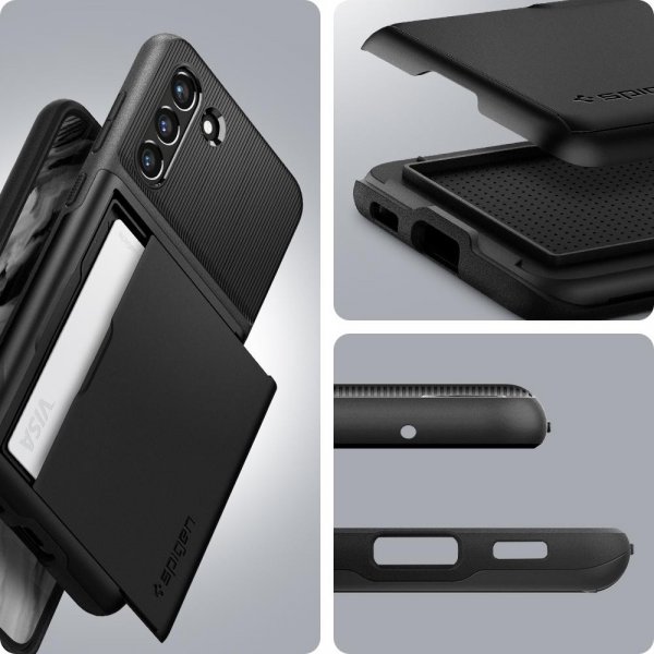 Spigen Samsung Galaxy S21 FE Skal Slim Armor CS Svart