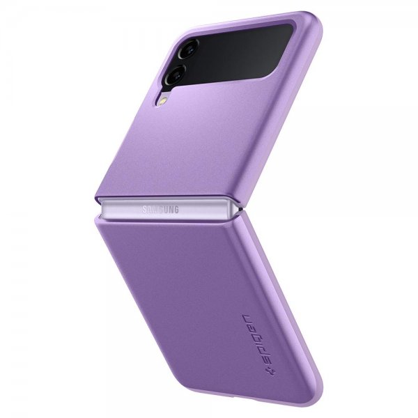 Spigen Samsung Galaxy Z Flip 3 Skal Thin Fit Shiny Lavender