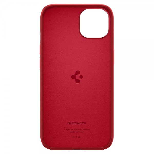 Spigen iPhone 13 Mini Skal Silicone Fit Röd
