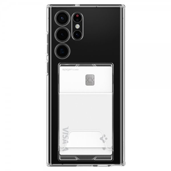 Spigen Samsung Galaxy S22 Ultra Skal Crystal Slot Dual Crystal Clear