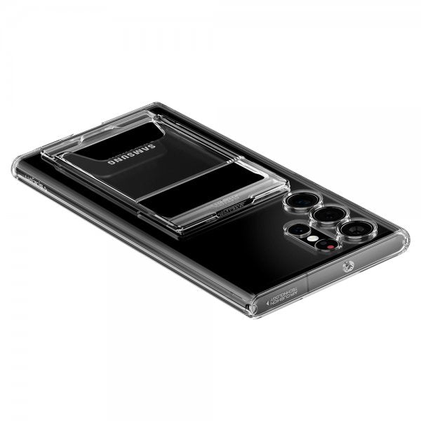 Spigen Samsung Galaxy S22 Ultra Skal Crystal Slot Dual Crystal Clear