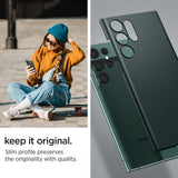 Spigen Samsung Galaxy S22 Ultra Skal AirSkin Abyss Green