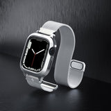 Spigen Apple Watch 45mm Skal med Armband Metal Fit Pro Silver