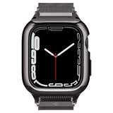 Spigen Apple Watch 45mm Skal med Armband Metal Fit Pro Graphite