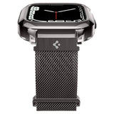 Spigen Apple Watch 45mm Skal med Armband Metal Fit Pro Graphite