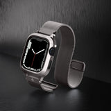 Spigen Apple Watch 45mm Skal med Armband Metal Fit Pro Graphite