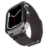 Spigen Apple Watch 45mm Skal med Armband Metal Fit Pro Graphite