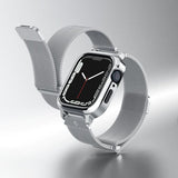 Spigen Apple Watch 40mm Skal med Armband Metal Fit Pro Silver