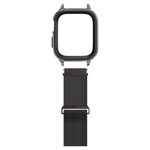 Spigen Apple Watch 40mm Skal med Armband Metal Fit Pro Graphite