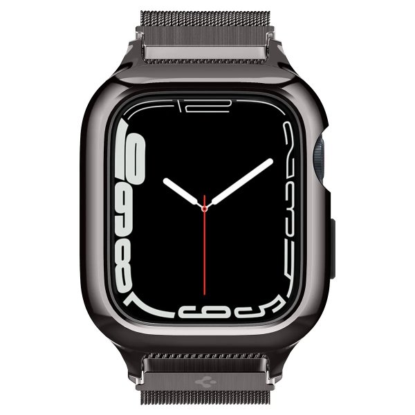 Spigen Apple Watch 40mm Skal med Armband Metal Fit Pro Graphite