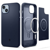 Spigen iPhone 14 Plus Skal Mag Armor MagFit Navy Blue