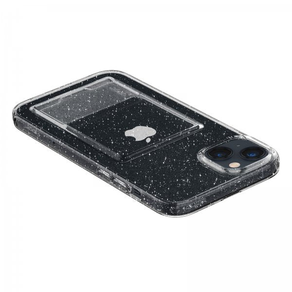 Spigen iPhone 14 Skal Crystal Slot Glitter Crystal Quartz