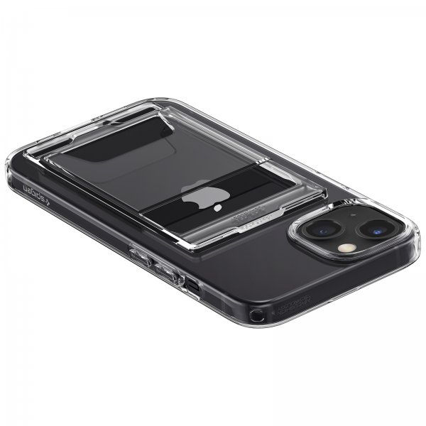 Spigen iPhone 14 Skal Crystal Slot Dual Crystal Clear