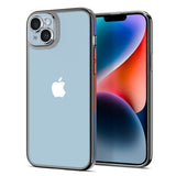 Spigen iPhone 14 Skal Optik Crystal Chrome Gray
