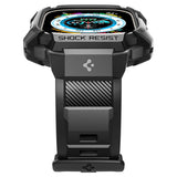 Spigen Apple Watch Ultra Skal och Armband Rugged Armor Pro Svart