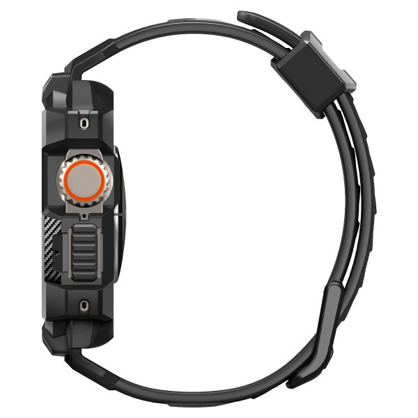 Spigen Apple Watch Ultra Skal och Armband Rugged Armor Pro Svart