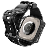 Spigen Apple Watch Ultra Skal och Armband Rugged Armor Pro Svart