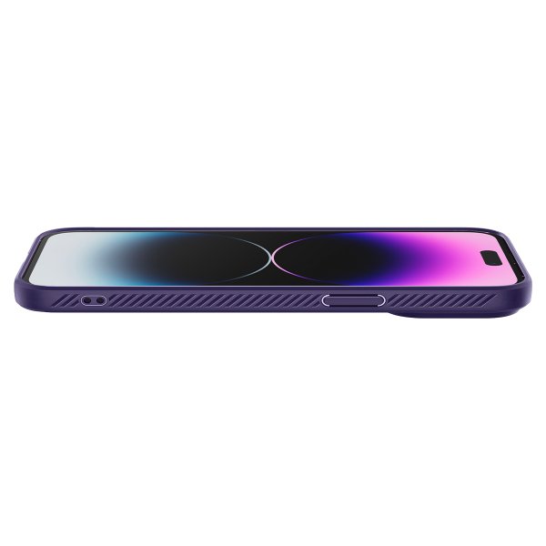 Spigen iPhone 14 Pro Max Skal Liquid Air Deep Purple