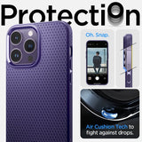Spigen iPhone 14 Pro Skal Liquid Air Deep Purple