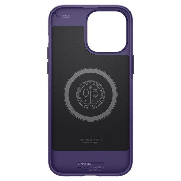 Spigen iPhone 14 Pro Max Skal Mag Armor MagFit Deep Purple
