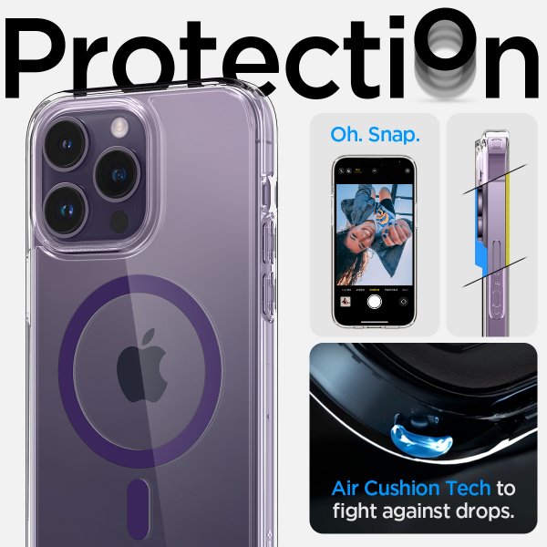 Spigen iPhone 14 Pro Skal Ultra Hybrid MagFit Deep Purple