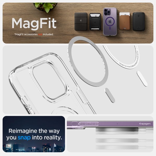 Spigen iPhone 14 Pro Skal Ultra Hybrid MagFit Deep Purple