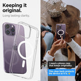 Spigen iPhone 14 Pro Skal AirSkin Hybrid MagFit Vit
