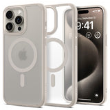 Spigen iPhone 15 Pro Max Skal Ultra Hybrid MagFit Frost Natural Titanium