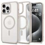 Spigen iPhone 15 Pro Max Skal Ultra Hybrid MagFit Frost Natural Titanium
