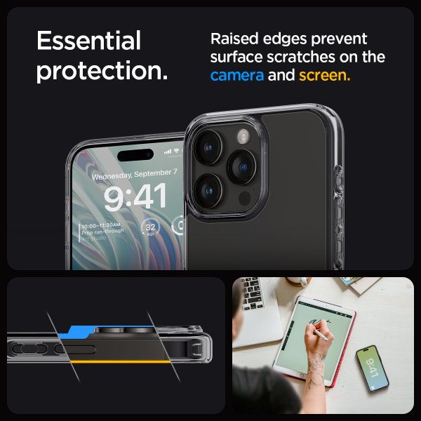 Spigen iPhone 15 Pro Skal Ultra Hybrid Space Crystal