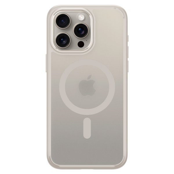 Spigen iPhone 15 Pro Skal Ultra Hybrid MagFit Frost Natural Titanium