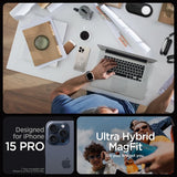 Spigen iPhone 15 Pro Skal Ultra Hybrid MagFit Frost Natural Titanium