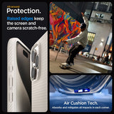 Spigen iPhone 15 Pro Skal Liquid Air Natural Titanium