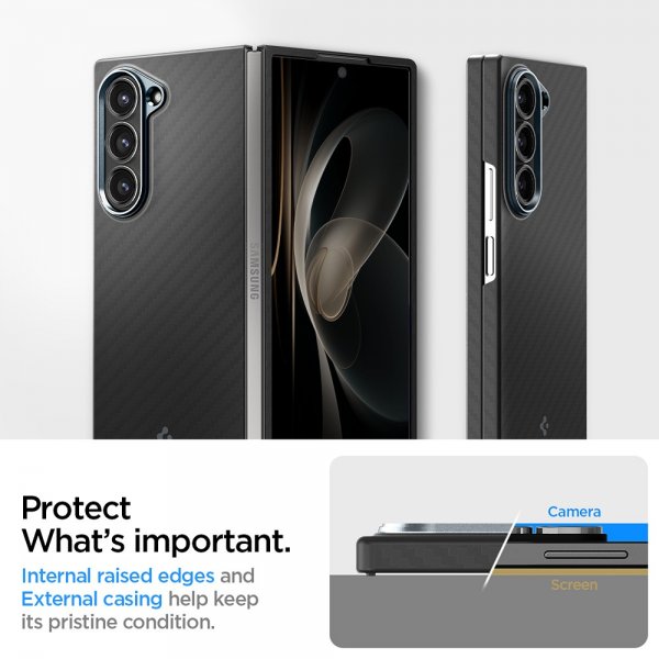 Spigen Samsung Galaxy Z Fold 6 Skal Air Skin Aramid Svart