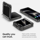 Spigen Samsung Galaxy Z Flip 6/Flip 7 FE Skal Ultra Hybrid Pro Crystal Clear