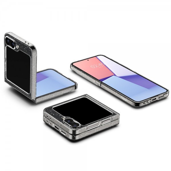 Spigen Samsung Galaxy Z Flip 6/Flip 7 FE Skal Air Skin Glitter Crystal Quartz